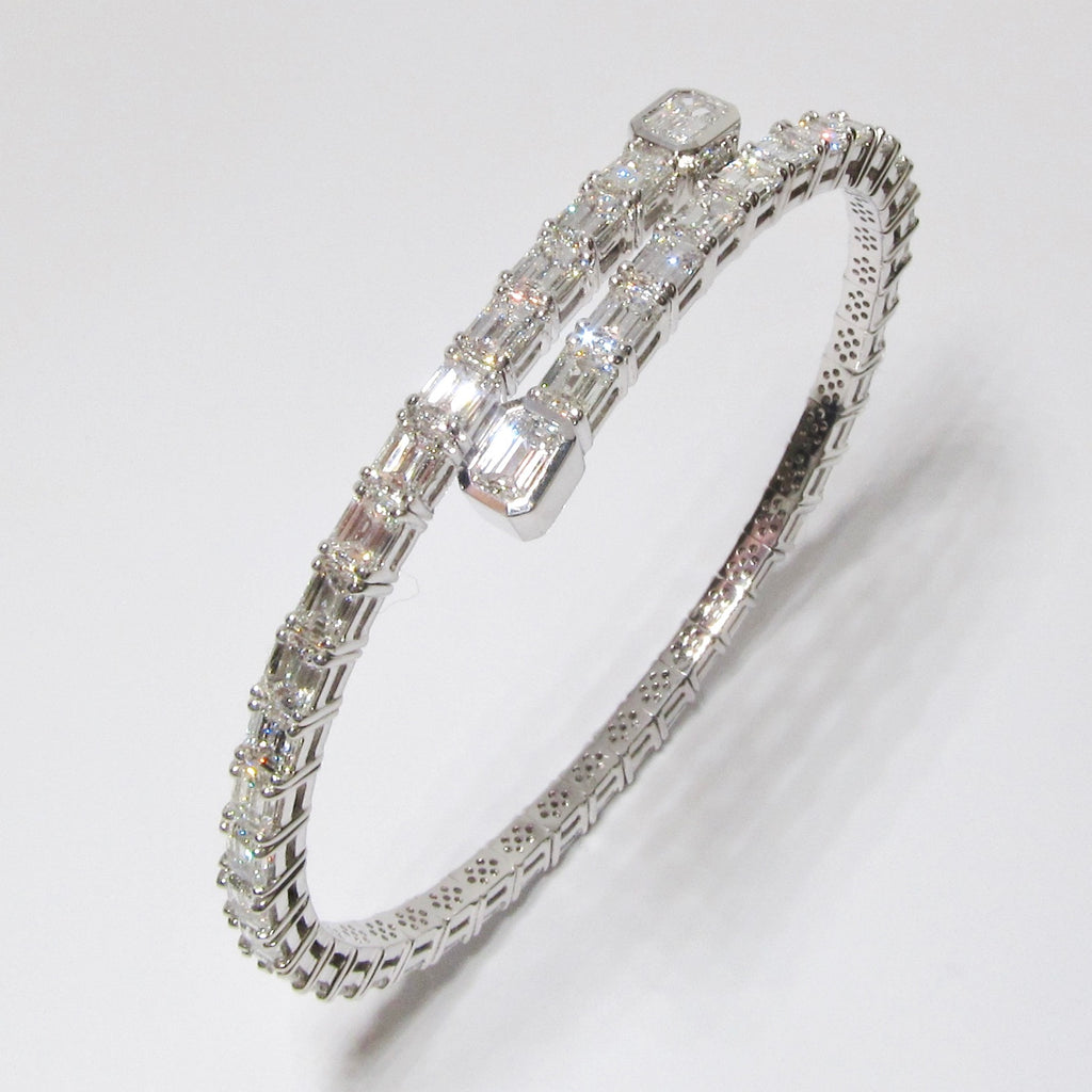 Diamond Stretch Bypass Bracelet