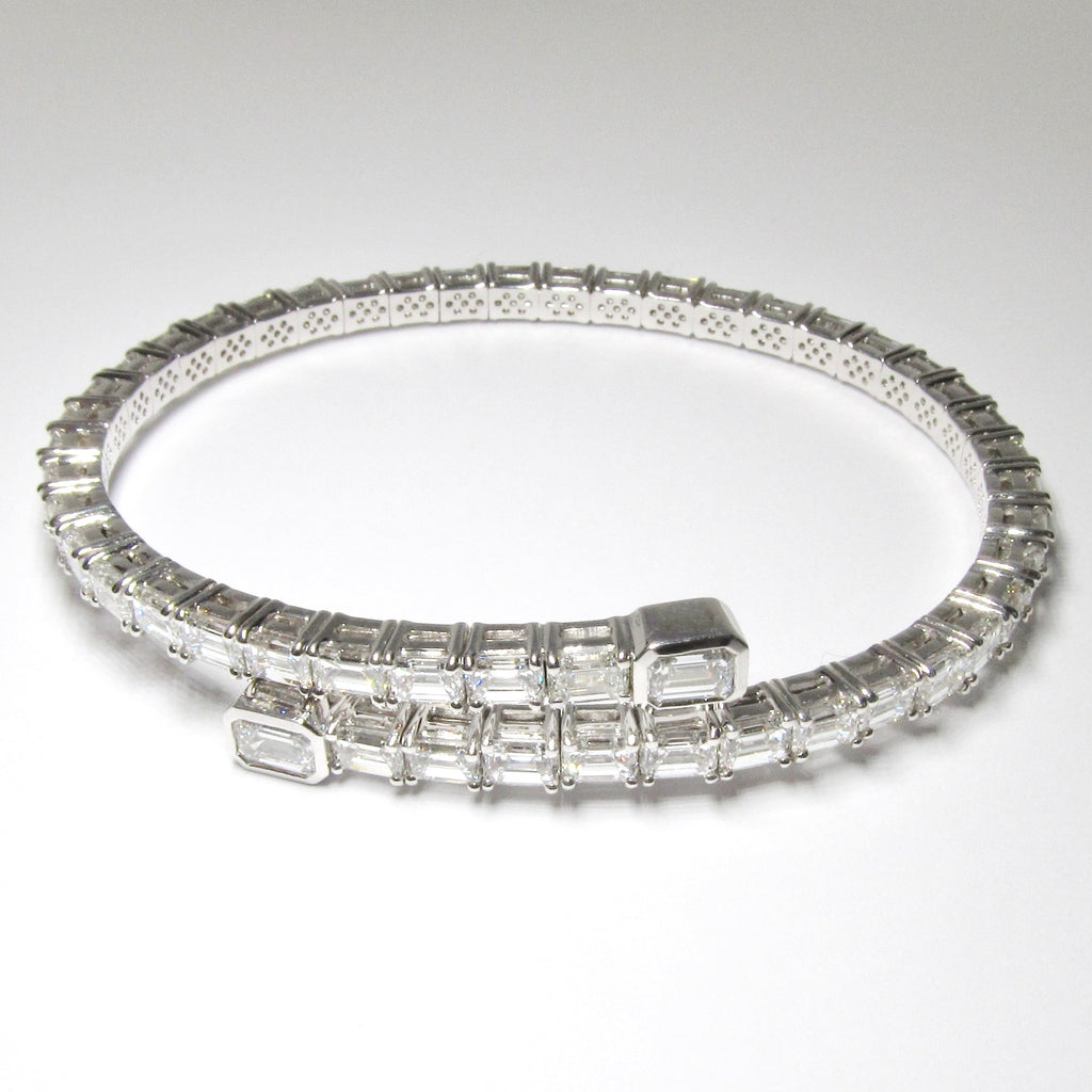 Diamond Stretch Bypass Bracelet