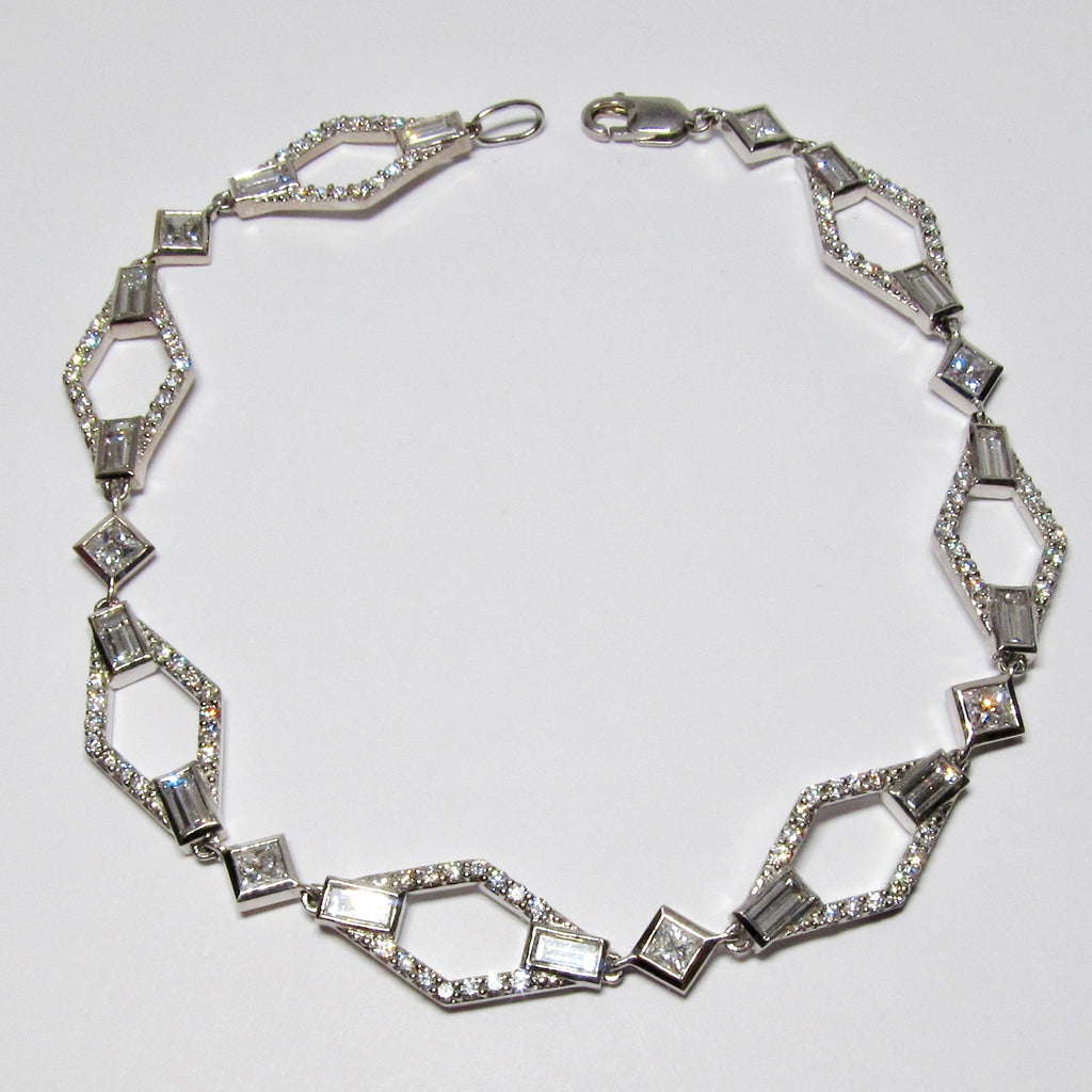 Platinum & Diamond Deco Bracelet