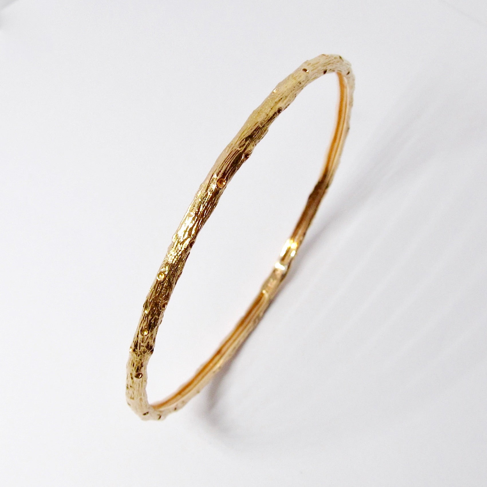 18k Gold Small Width Arbor Bangle (Available in White Gold and Rose Gold