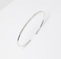 18k White Gold Bar Bangle