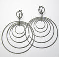 Blackened 18k White Gold Earrings