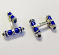 Azure & White Gold Cufflinks