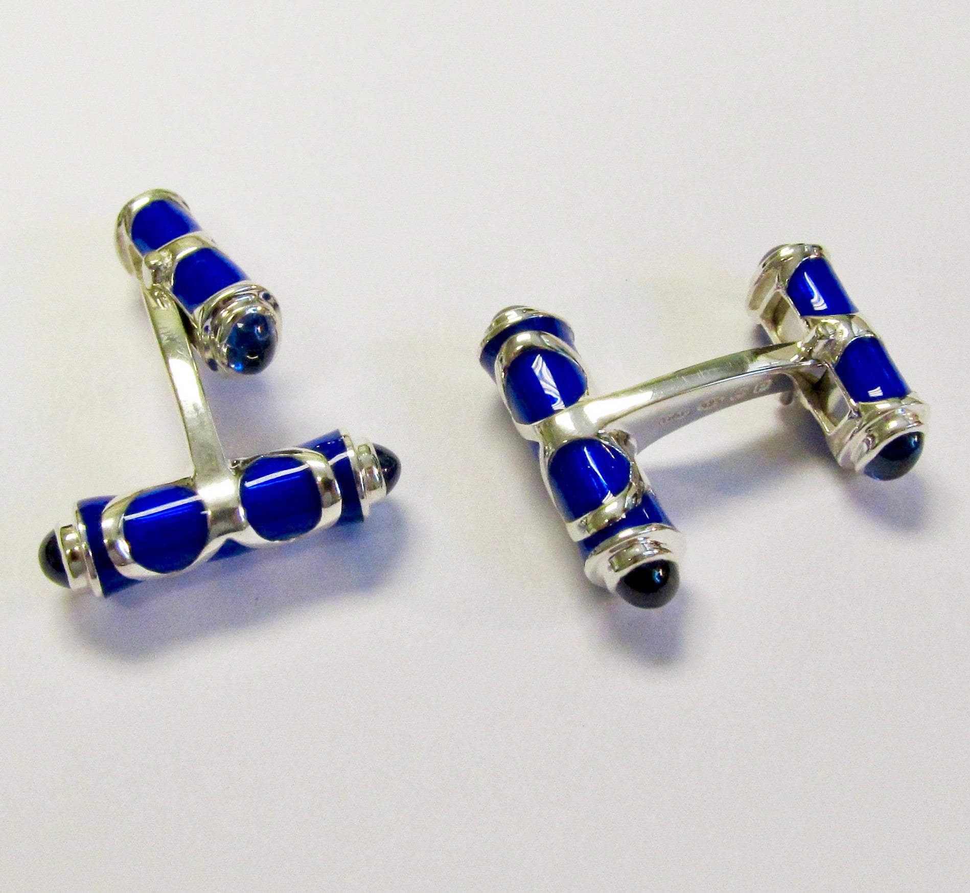 Azure & White Gold Cufflinks