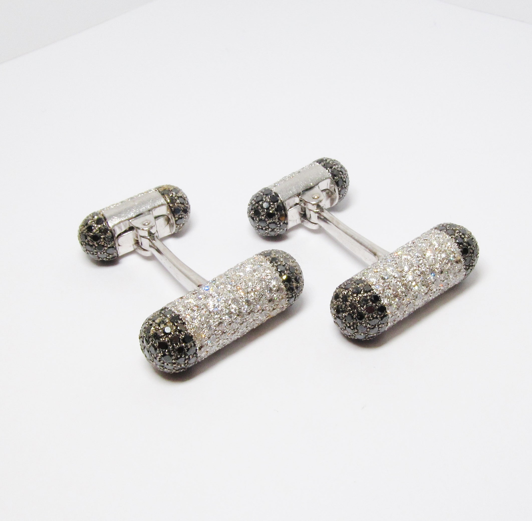 Black & White Diamond Cufflinks