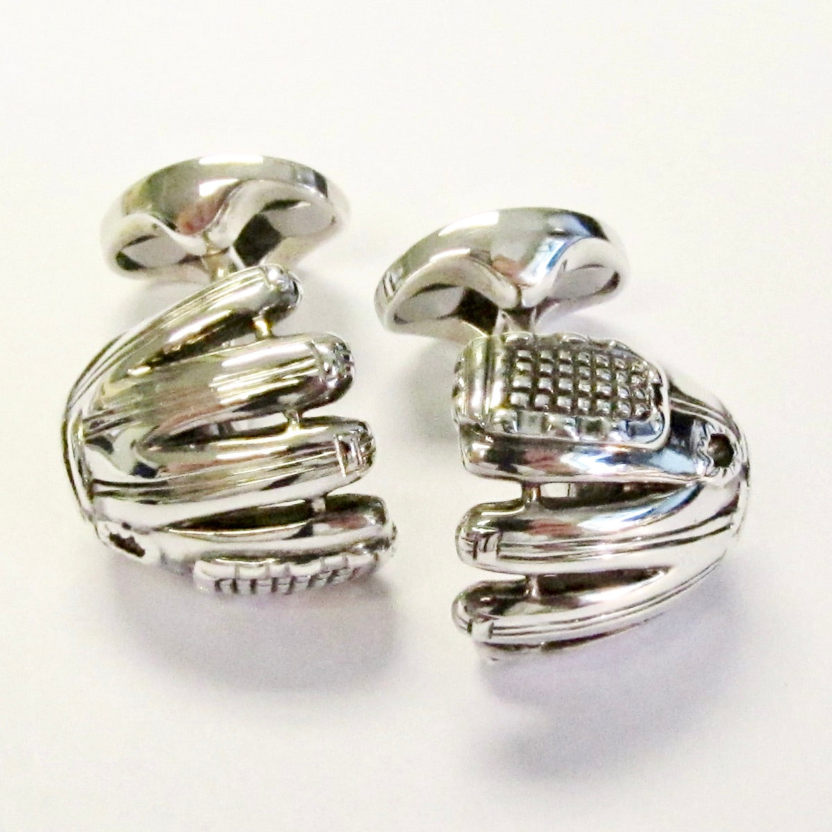 Sterling Silver Baseball Glove Cufflinks