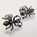 Sterling Silver Model Ant Cufflinks
