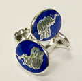 Elephant w/ Golf Club Cufflinks