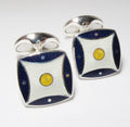 Sterling Silver + Enamel Cufflinks