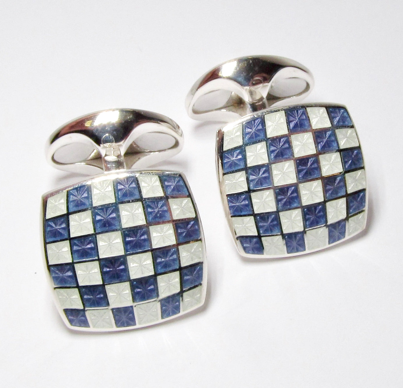 Sterling Silver + Enamel Cufflinks