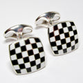 Sterling Silver + Enamel Cufflinks