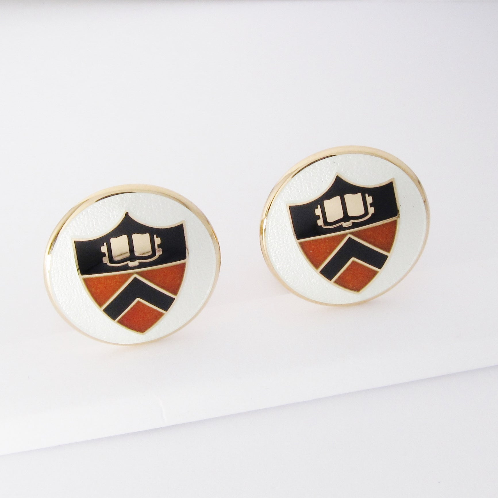 Princeton University Sterling Silver & Enamel Cufflinks