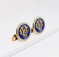 Philadelphia Club Sterling Silver & Enamel Cufflinks