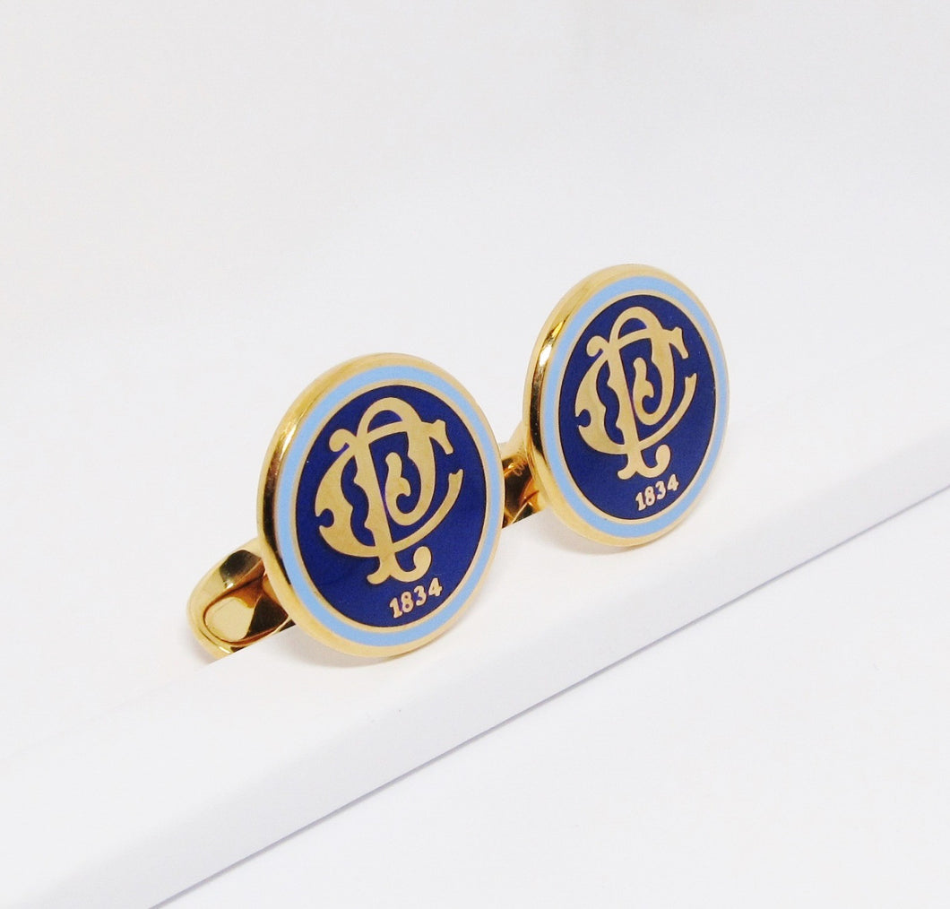 Philadelphia Club Sterling Silver & Enamel Cufflinks