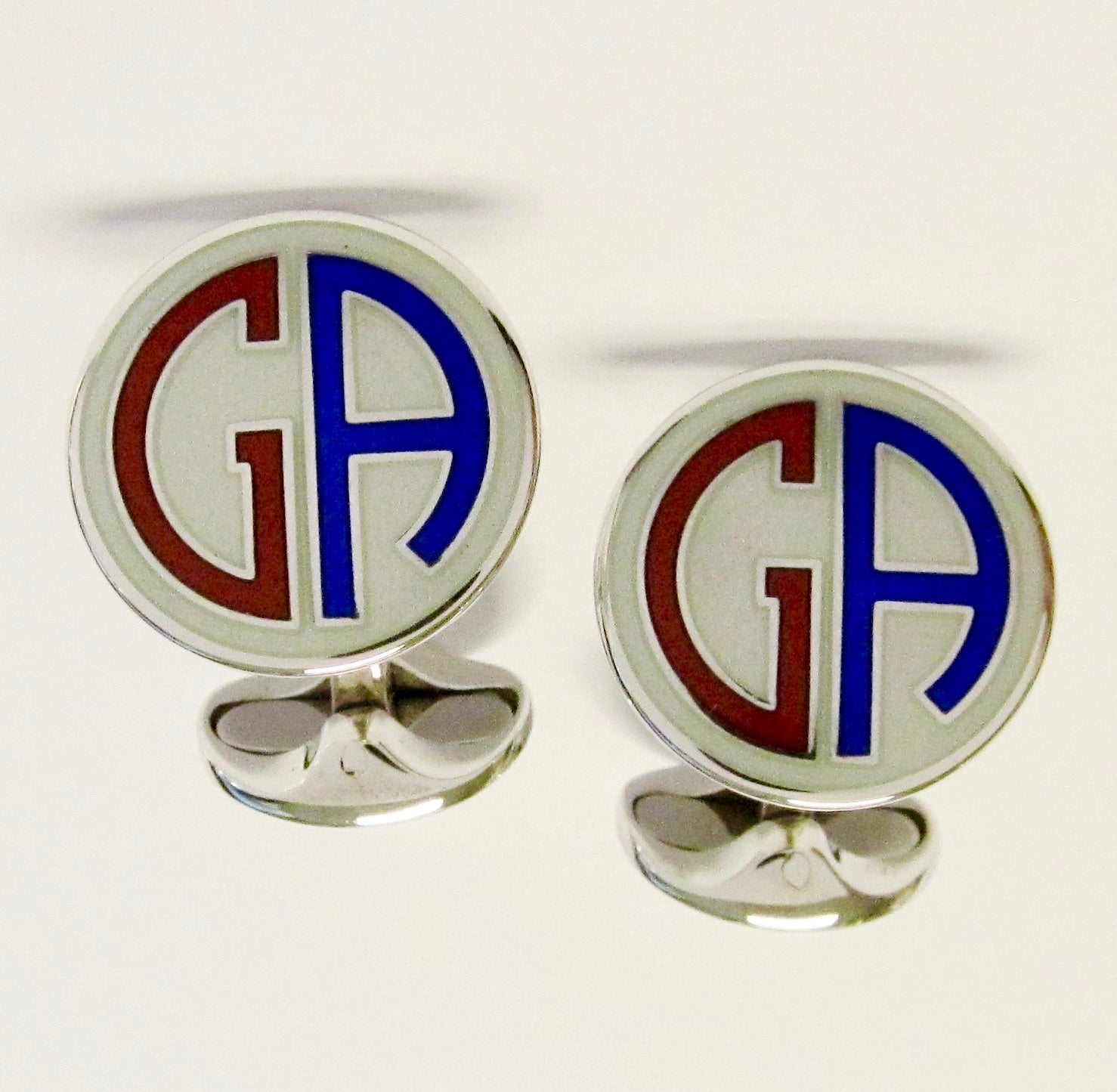 Germantown Academy White Cufflinks