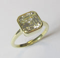 Asscher Cut Diamond Solitaire Engagement Ring