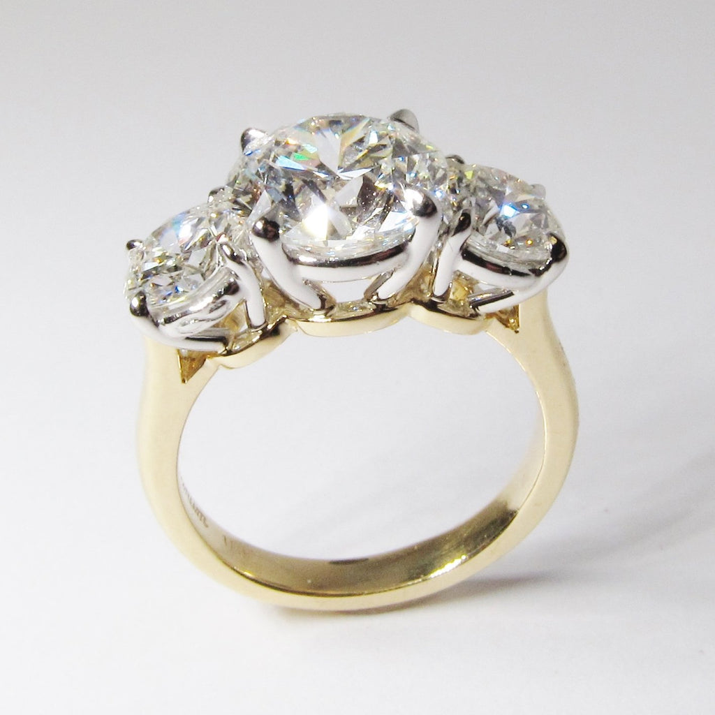 3 Stone Diamond Engagement Ring