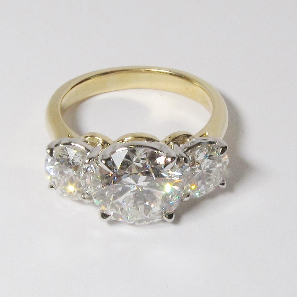 3 Stone Diamond Engagement Ring