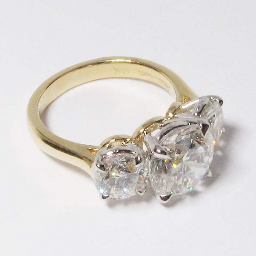 3 Stone Diamond Engagement Ring