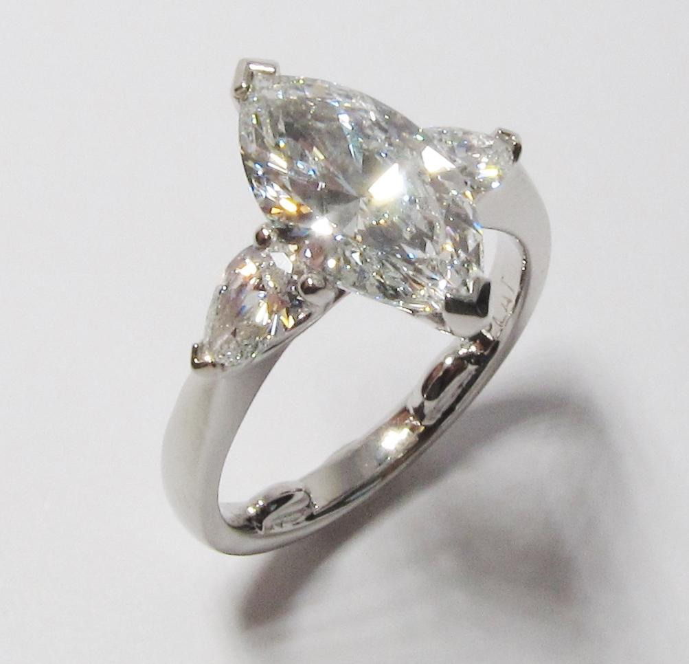 Marquise Cut Diamond Engagement Ring