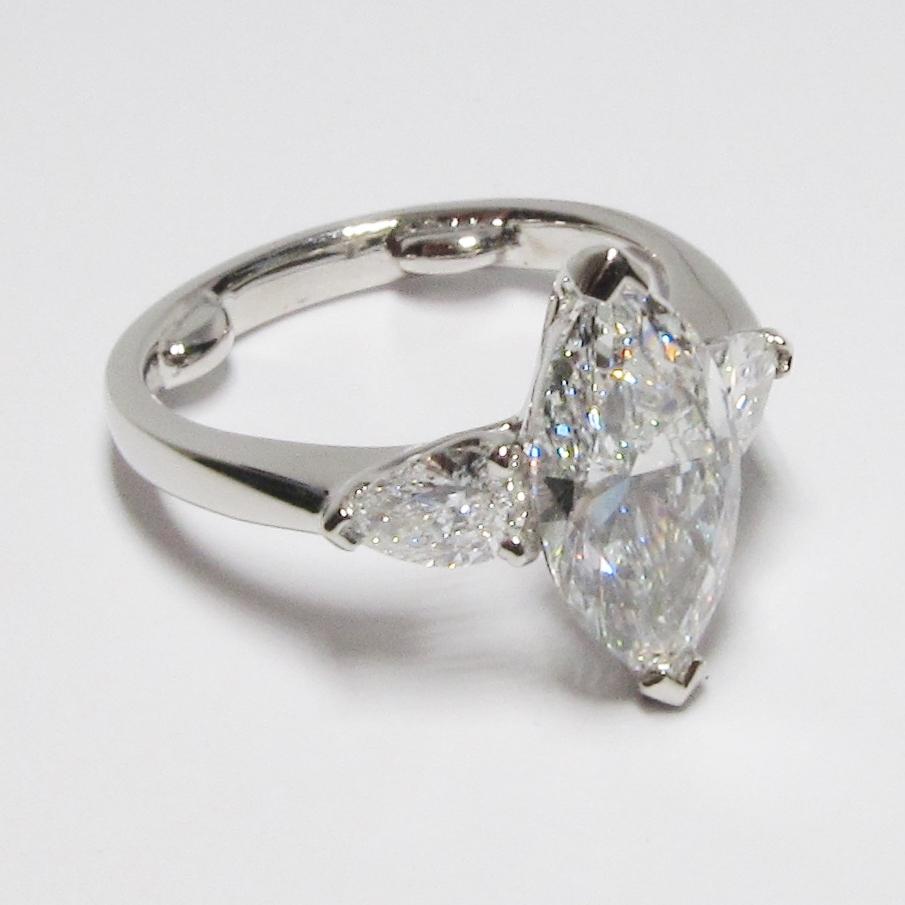 Marquise Cut Diamond Engagement Ring