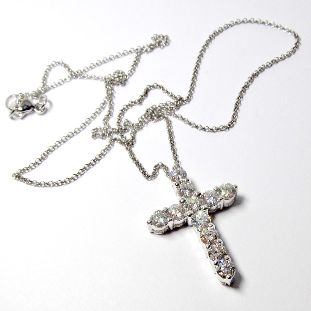 White Gold Cross Necklace