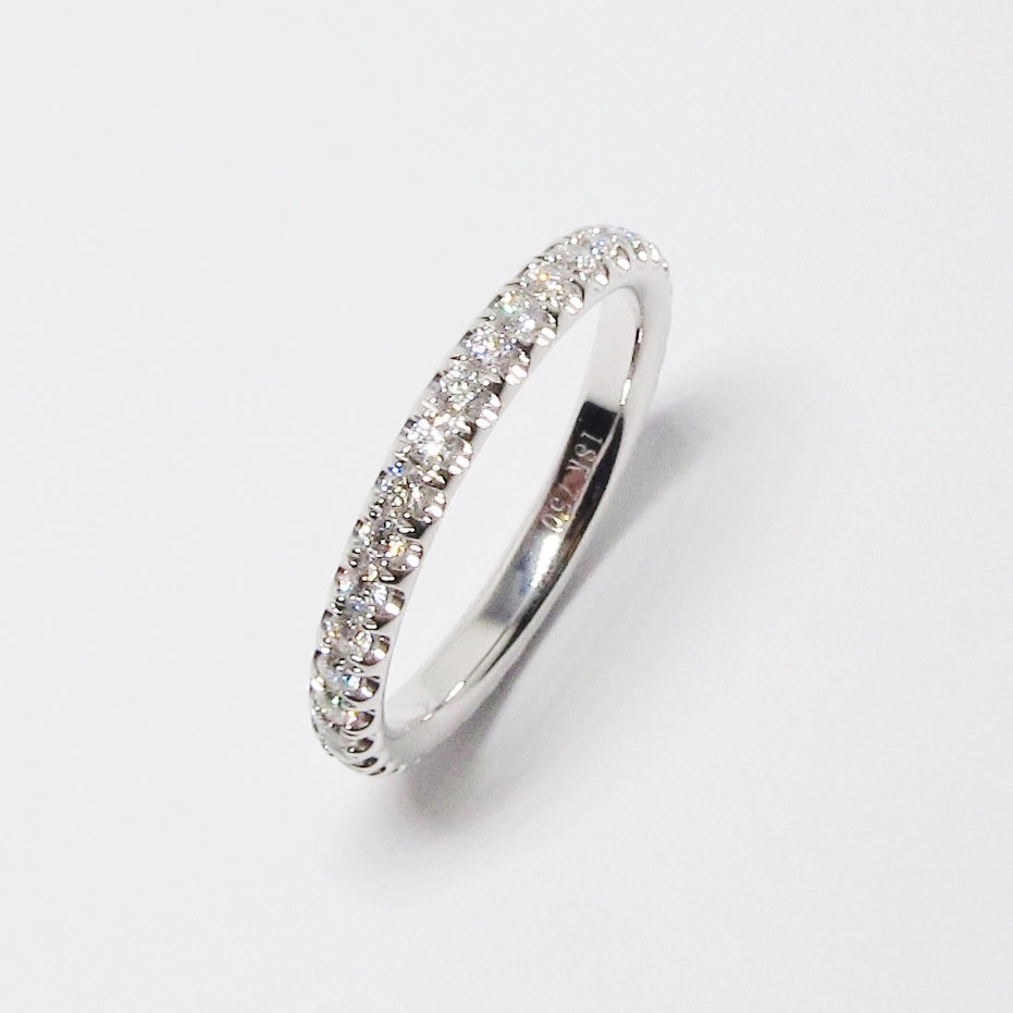 18k White Gold Diamond Eternity Band