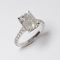 Emerald Cut Diamond Solitaire Ring