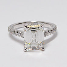 Load image into Gallery viewer, Emerald Cut Diamond Solitaire Ring
