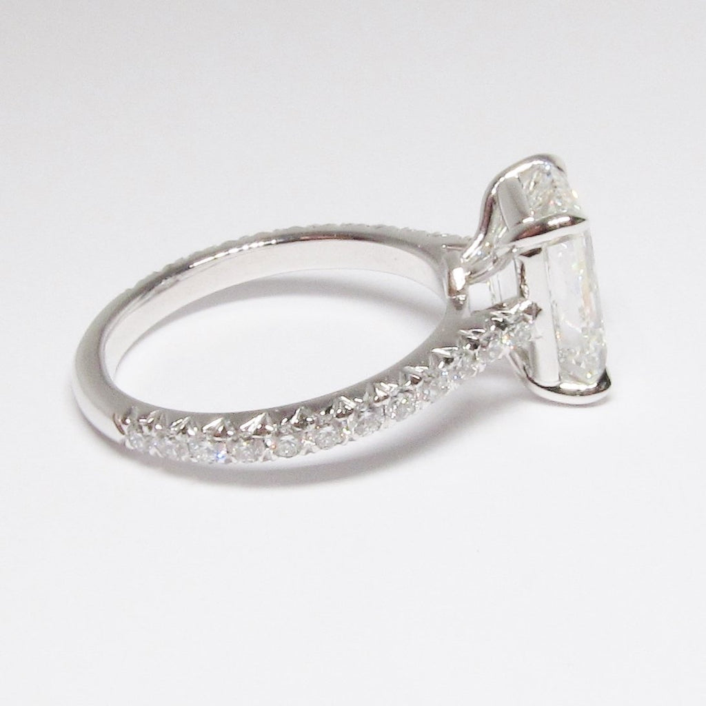 Emerald Cut Diamond Solitaire Ring