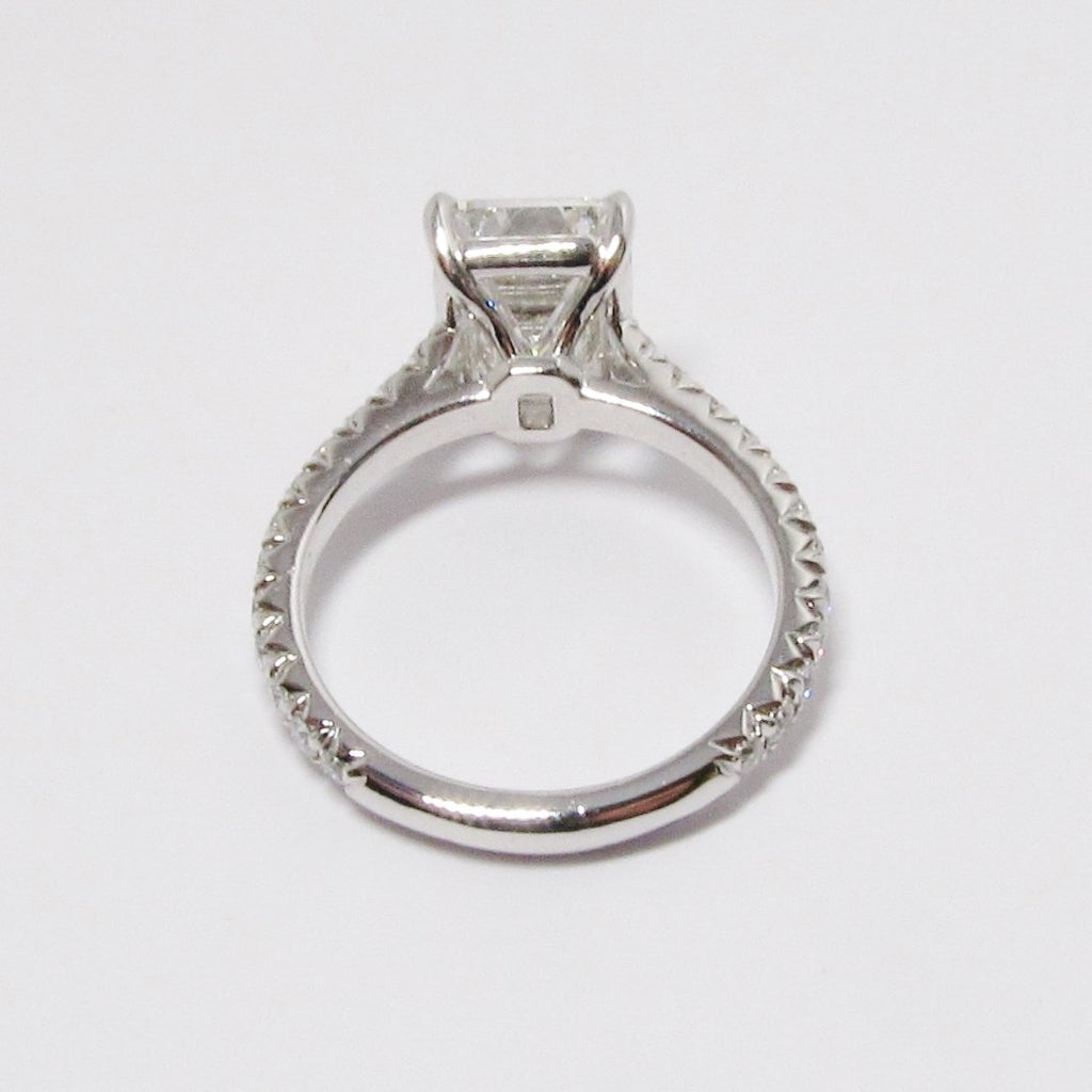 Emerald Cut Diamond Solitaire Ring