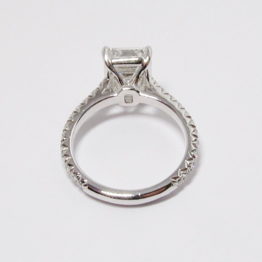 Emerald Cut Diamond Solitaire Ring