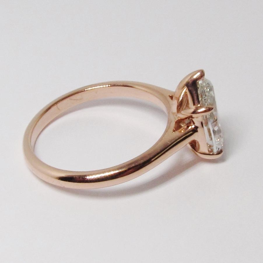 Pear Shape Solitaire Diamond Ring
