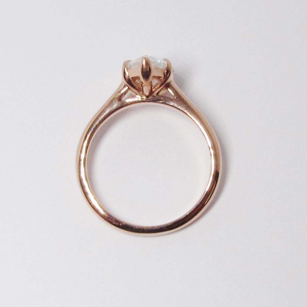 Pear Shape Solitaire Diamond Ring