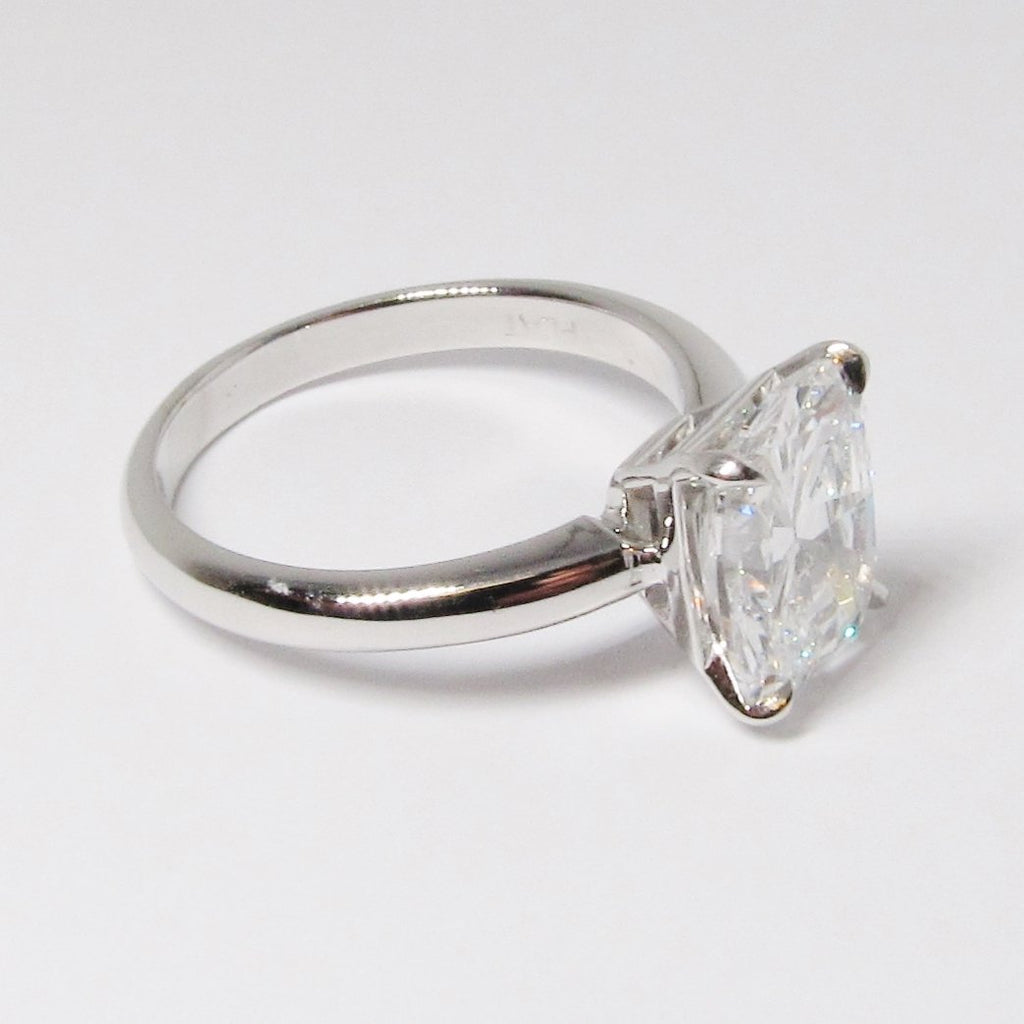 Cushion Cut Diamond Solitaire Ring