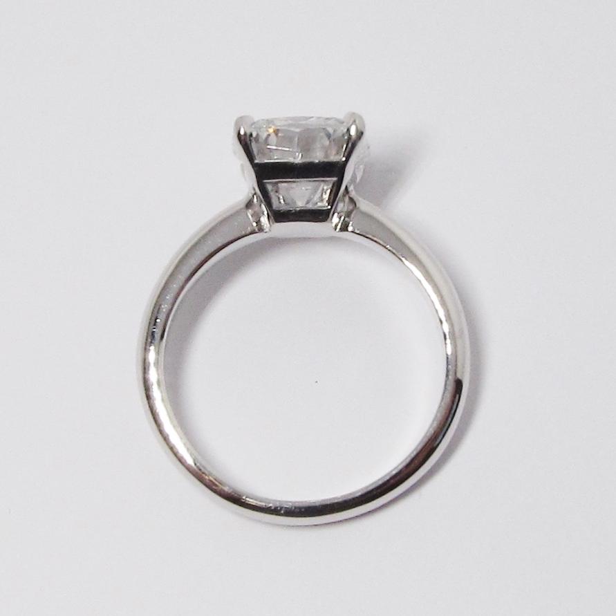 Cushion Cut Diamond Solitaire Ring