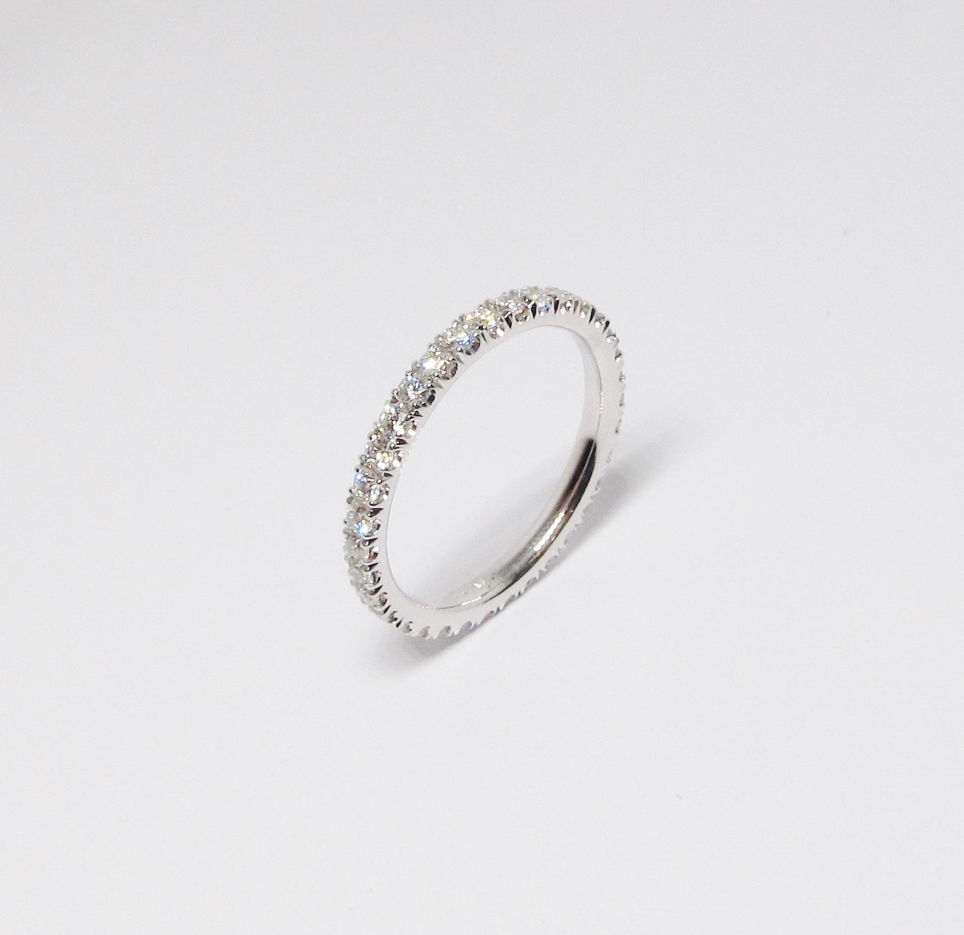 Platinum Diamond Eternity Band, 34 Round Diamonds