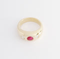18k Yellow Gold Gypsy Ring