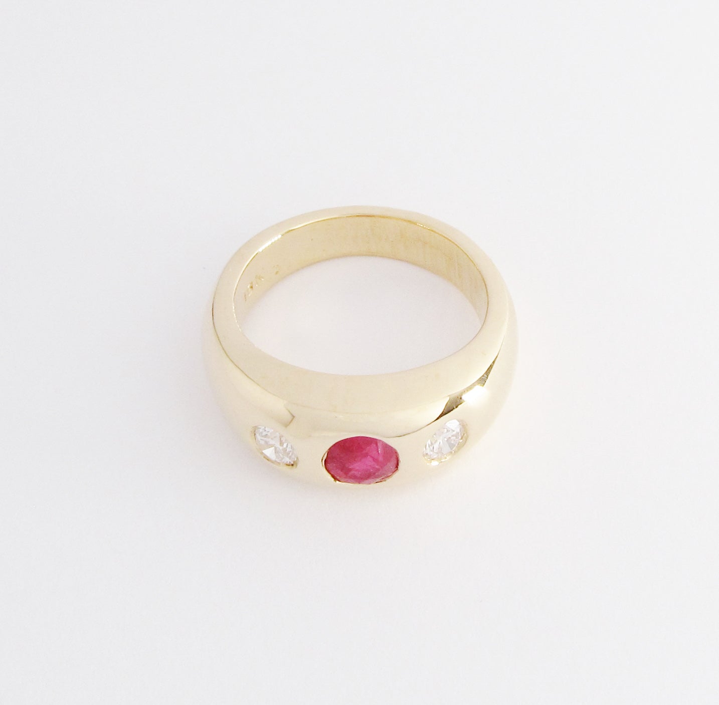 18k Yellow Gold Gypsy Ring
