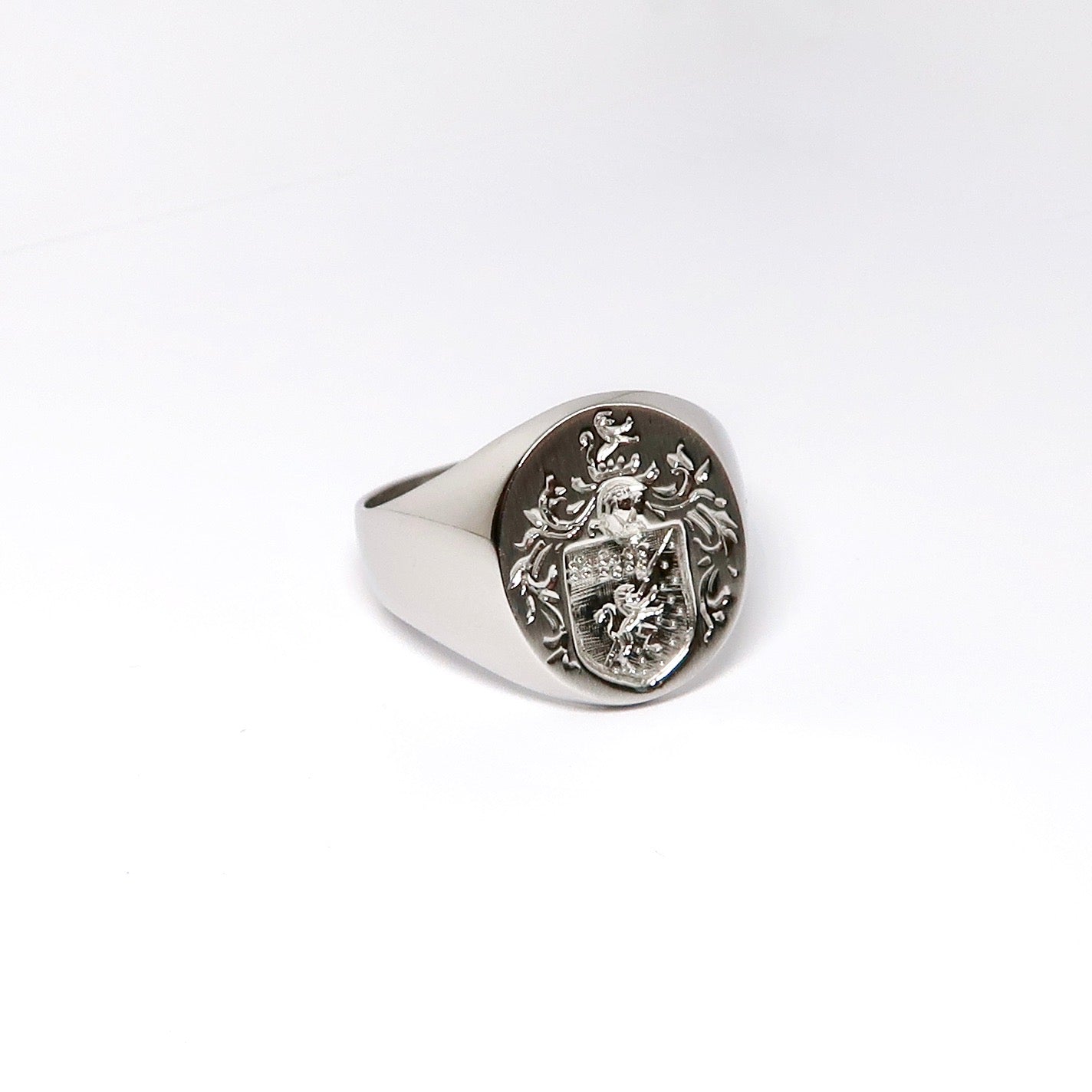 Platinum Crest Ring
