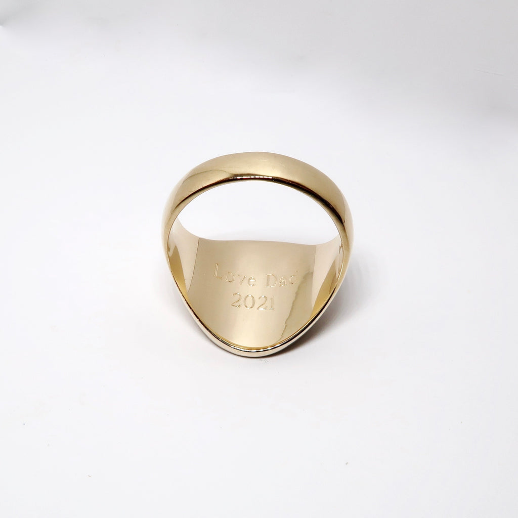Yellow Gold Crest Ring