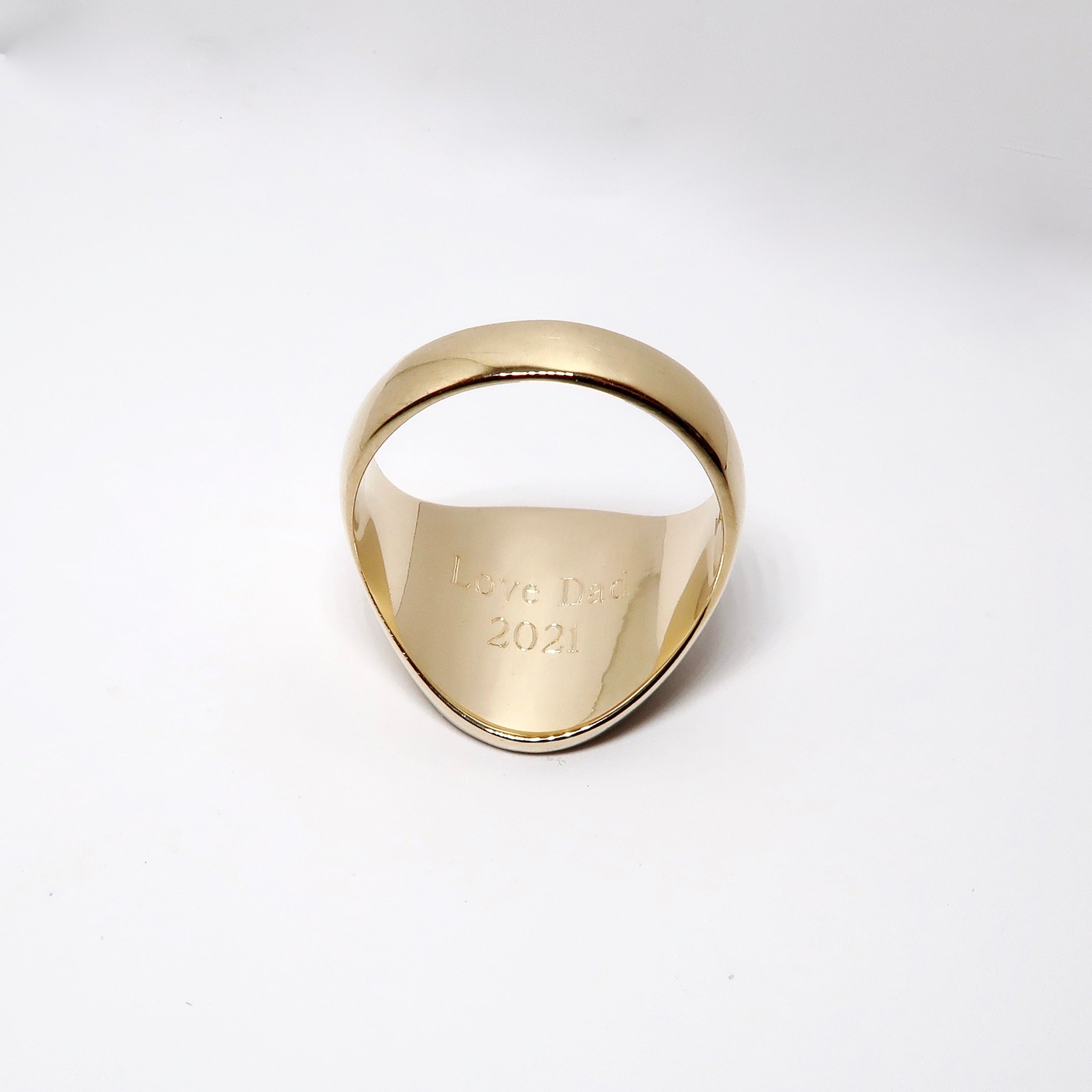 Yellow Gold Crest Ring