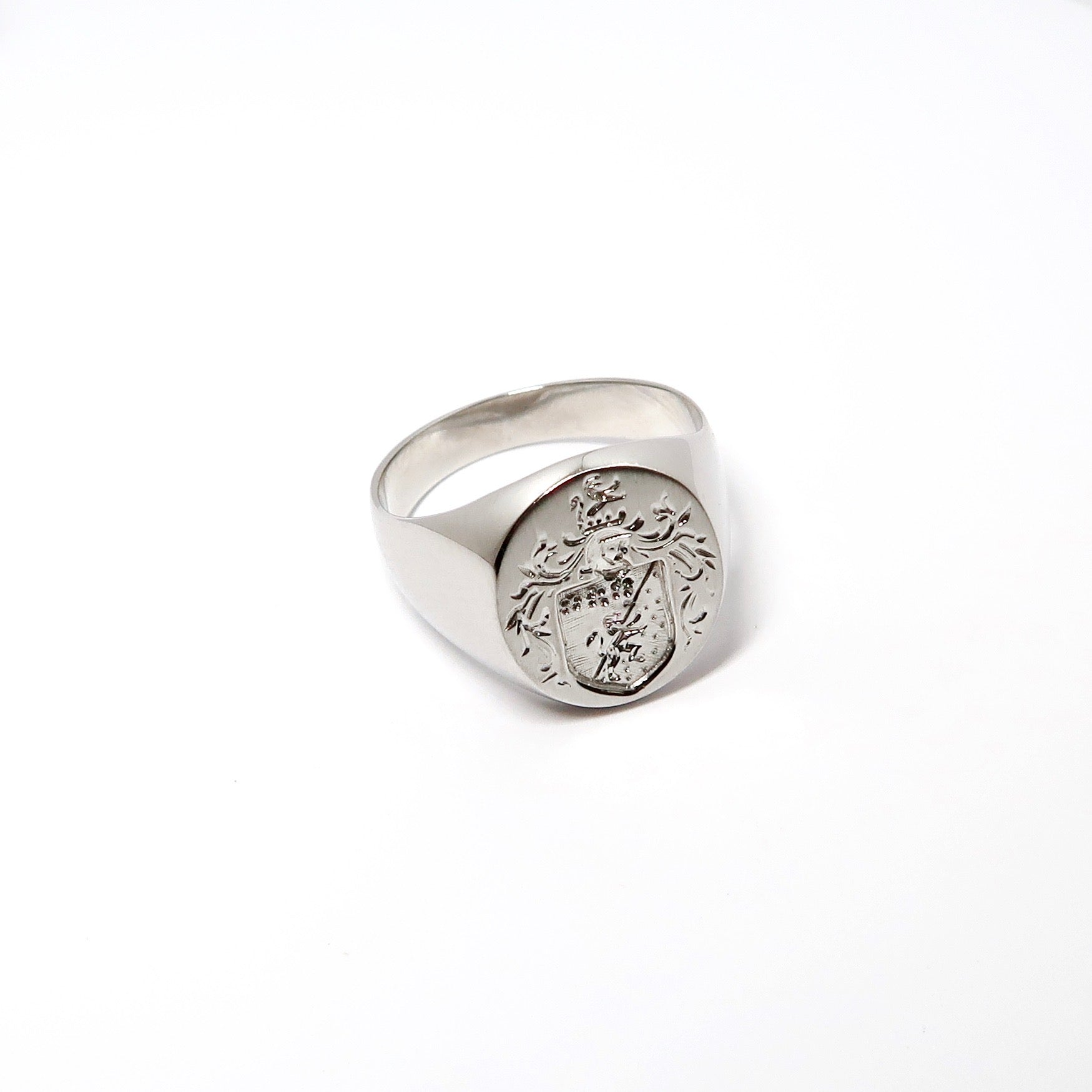Platinum Crest Ring