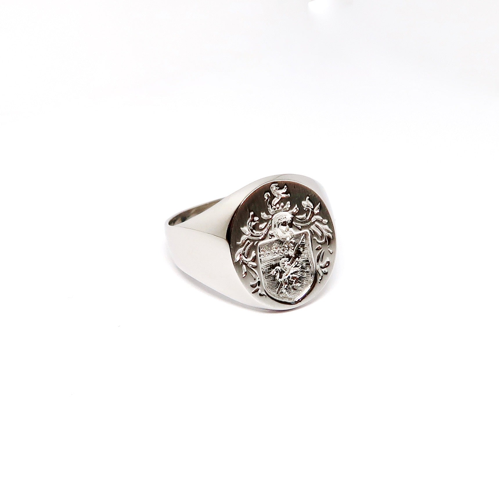 Platinum Crest Ring