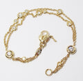 18k Yellow Gold Double-Stranded Diamond Bracelet