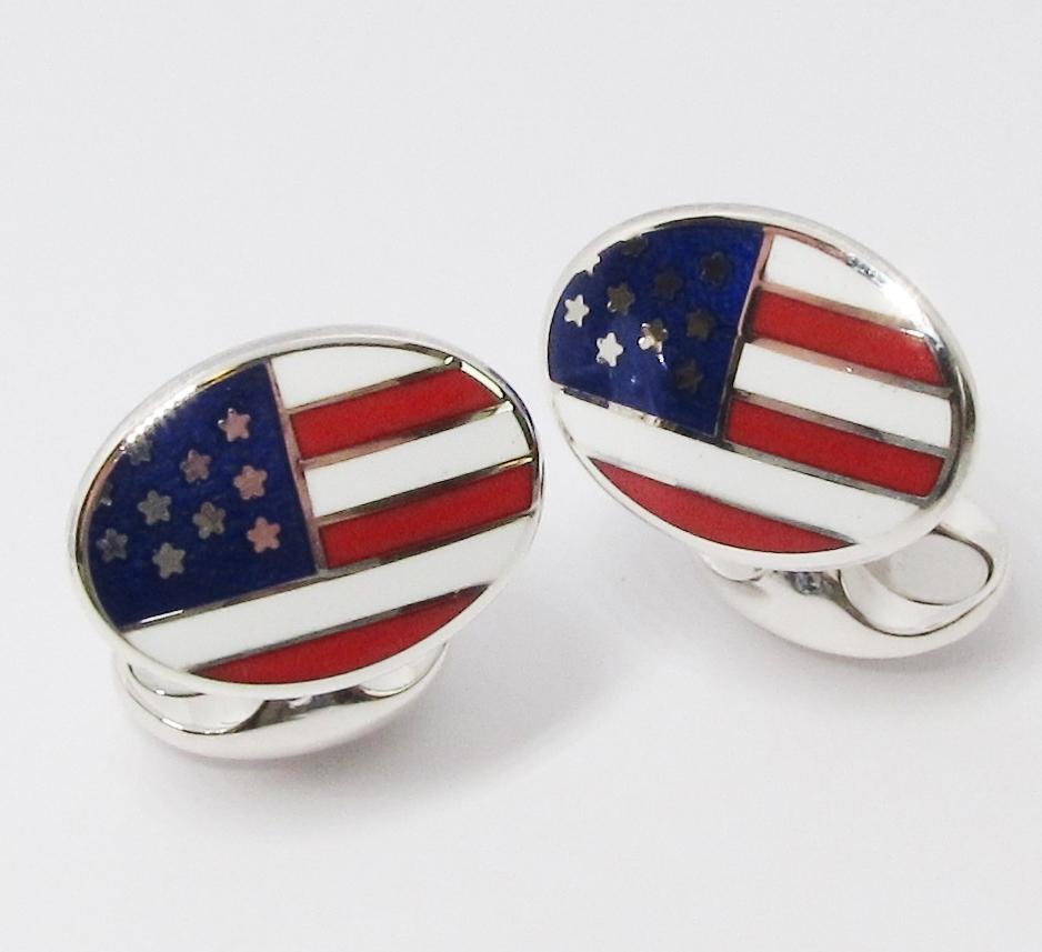 USA Flag Cufflink