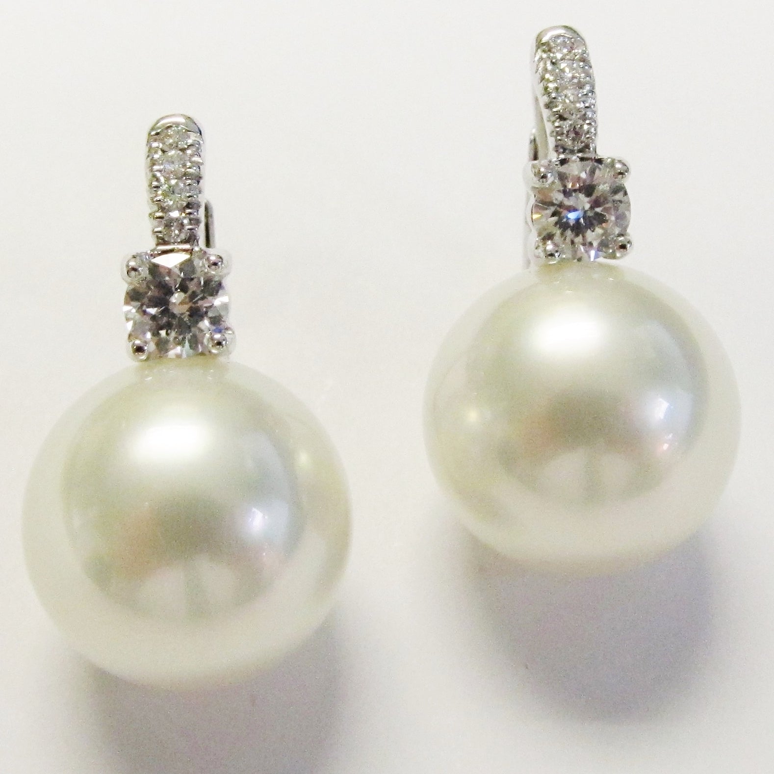 Pearl & Diamond Earrings