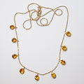 14k Yellow Gold Citrine Necklace