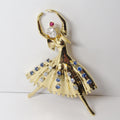 18k Yellow Gold Ballerina Pin