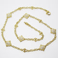 18k Yellow Gold and Diamond Necklace